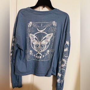👚Butterfly Blue Long Sleeve Shirt